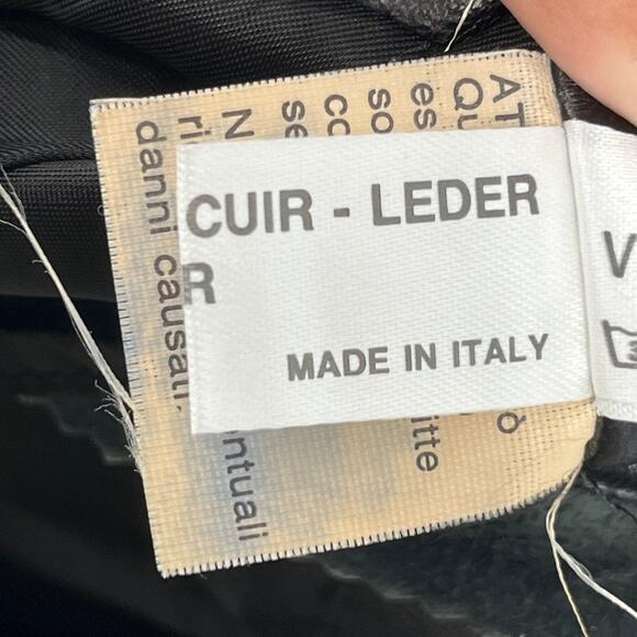 Vintage Italian Leather Skirt Size Medium - Picture 6 of 7